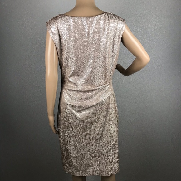 Vince camuto draped neck dress sz M - Picture 3 of 8